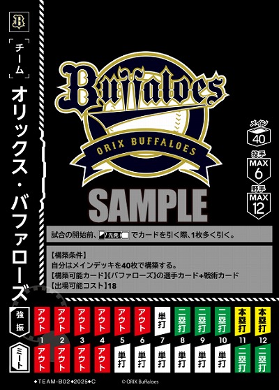 オリックス・バファローズ 【TBP01-TEAM-B02】